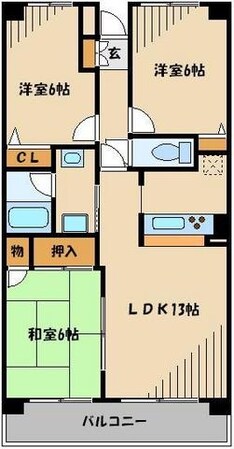 パラドールしんとしんの物件間取画像